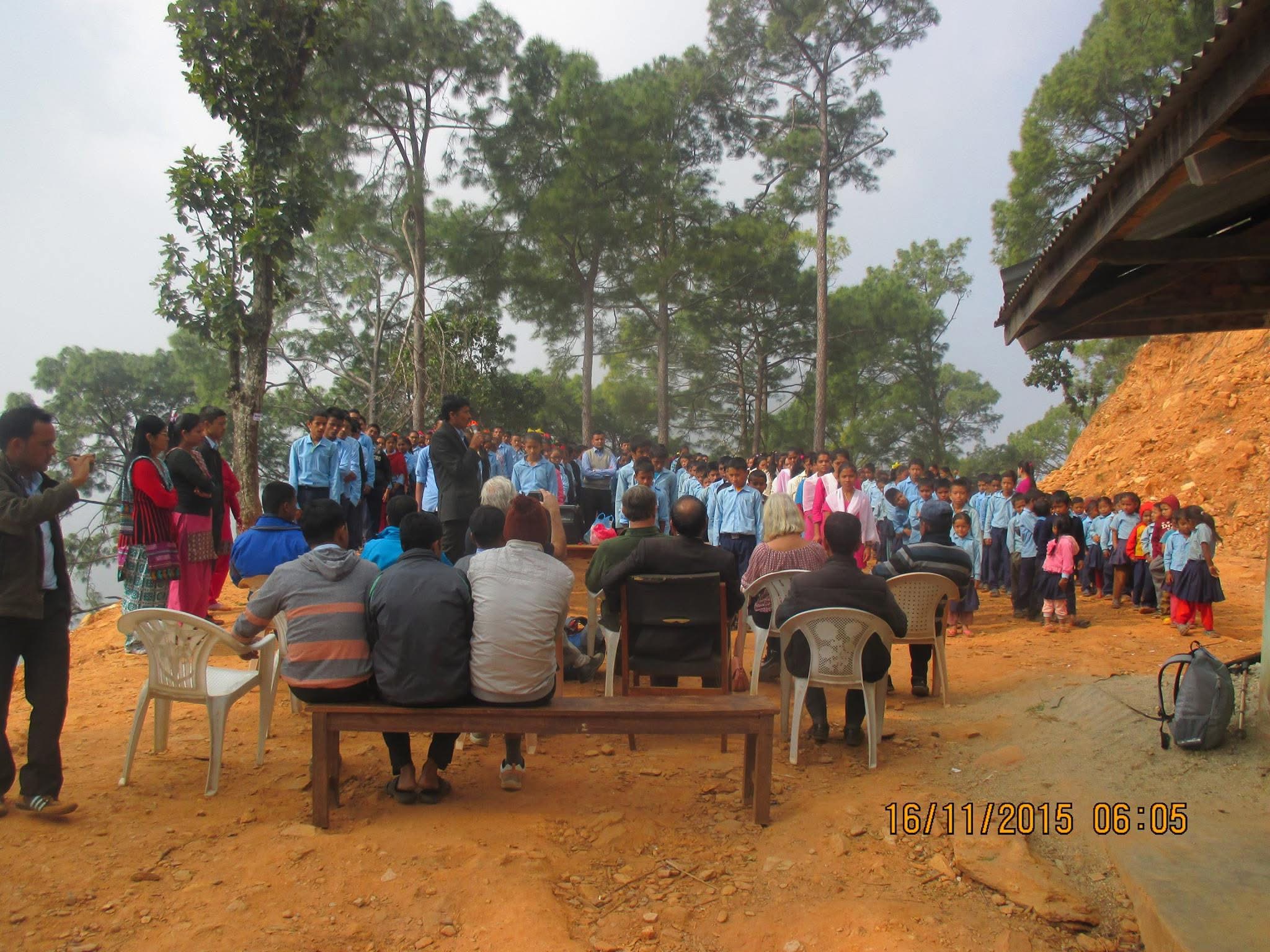 Foundation team visiting a partner school